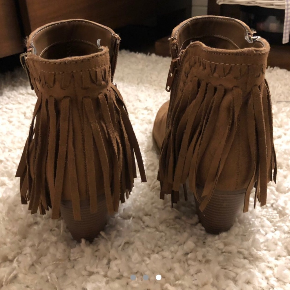 Indigo Rd. Fringe Suede Booties - Picture 3 of 3